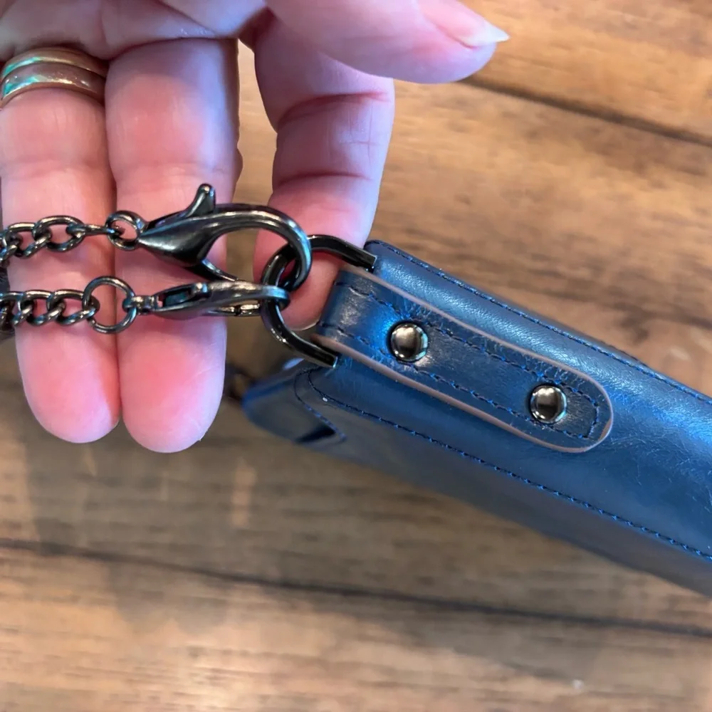 HUMERPAUL Leather Bifold Wallet with RFID Chain Protection, Practical Functional